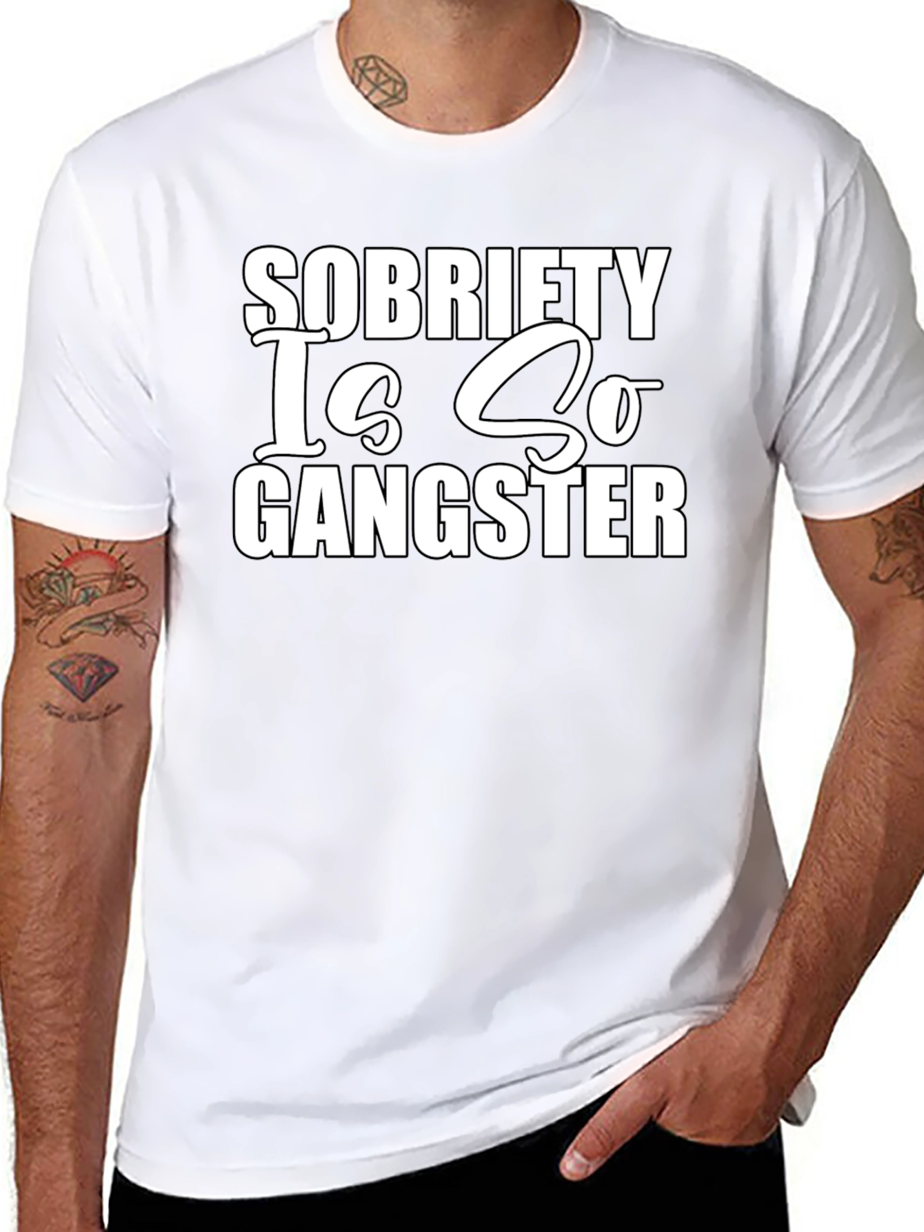 Sobriety Is So Gangster Graphic T-Shirt