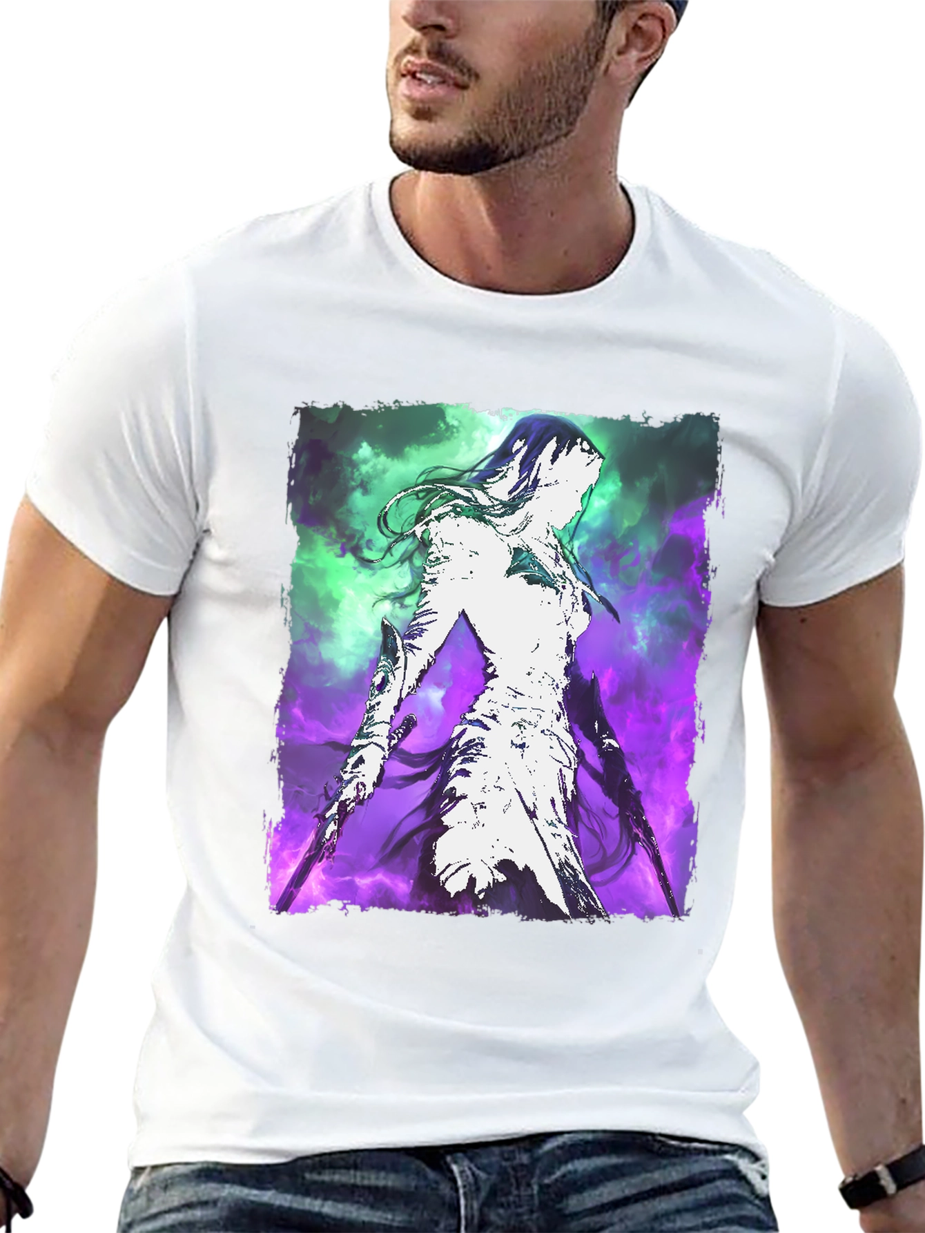 Mystic Warrior Graphic Tee - Black