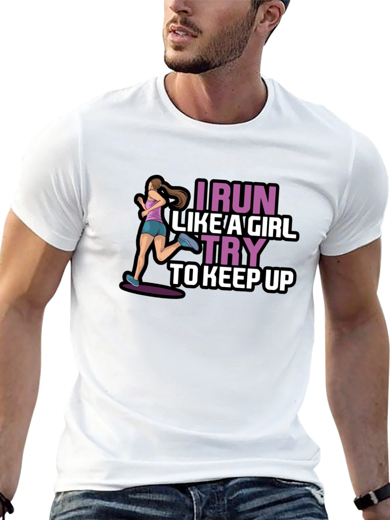 I Run Like a Girl T-Shirt - Keep Up