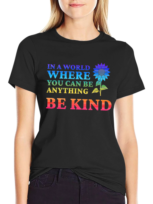 Be Kind T-Shirt - Sunflower Graphic Tee