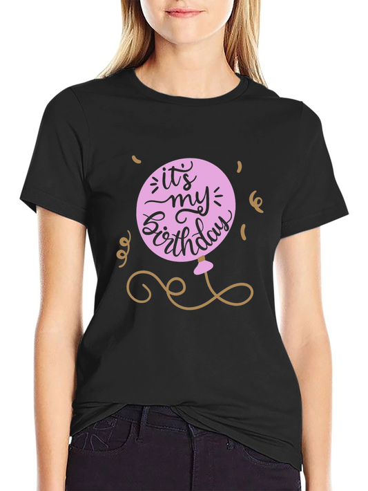 Its My Birthday Graphic Tee - Black