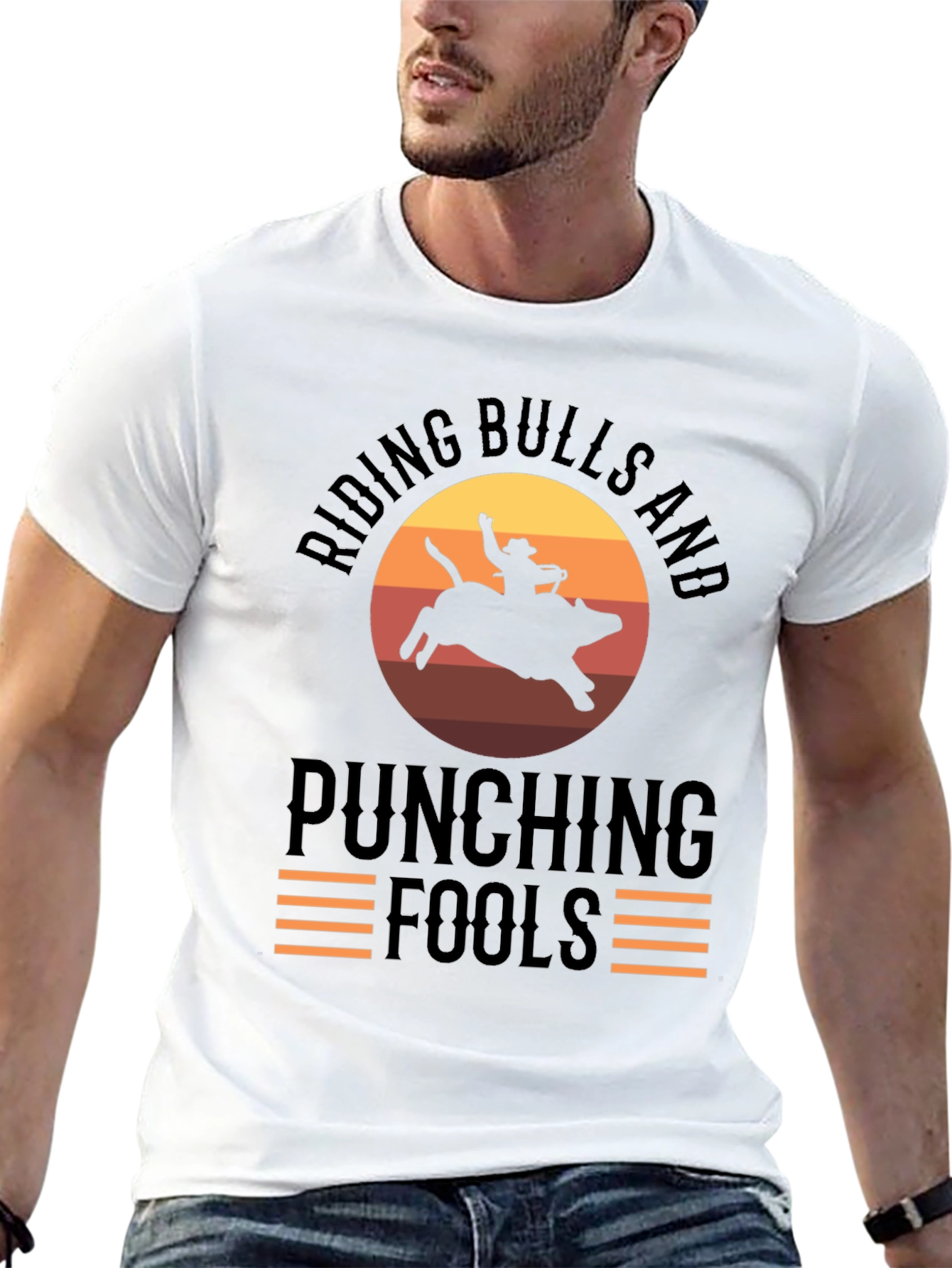 Riding Bulls & Punching Fools Graphic Tee