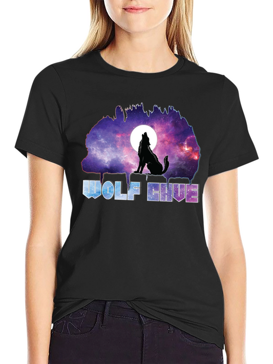 Wolf Hive Galaxy T-Shirt - Unique Graphic Tee