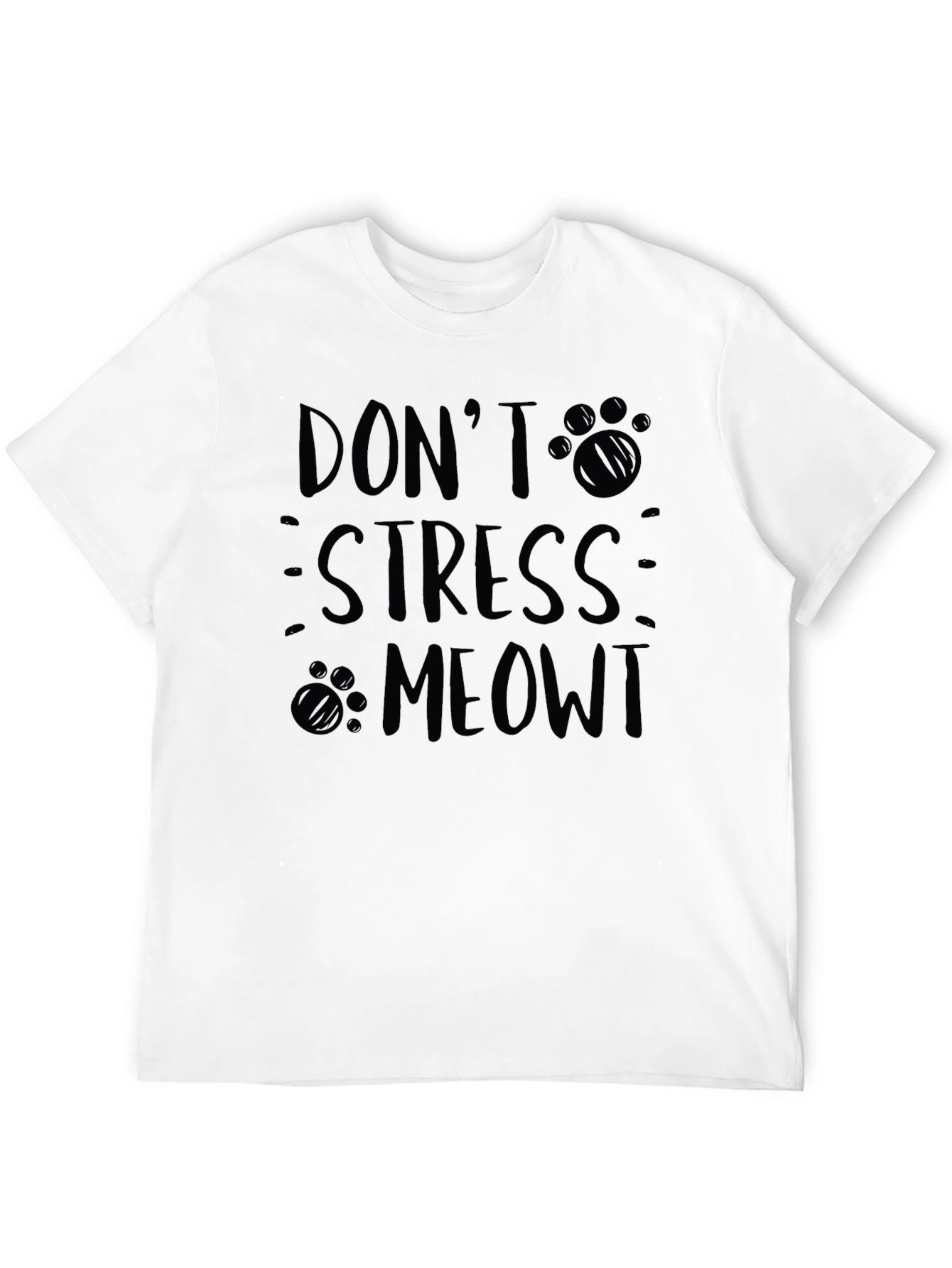 Dont Stress Meowt T-Shirt - Funny Cat Lover Tee
