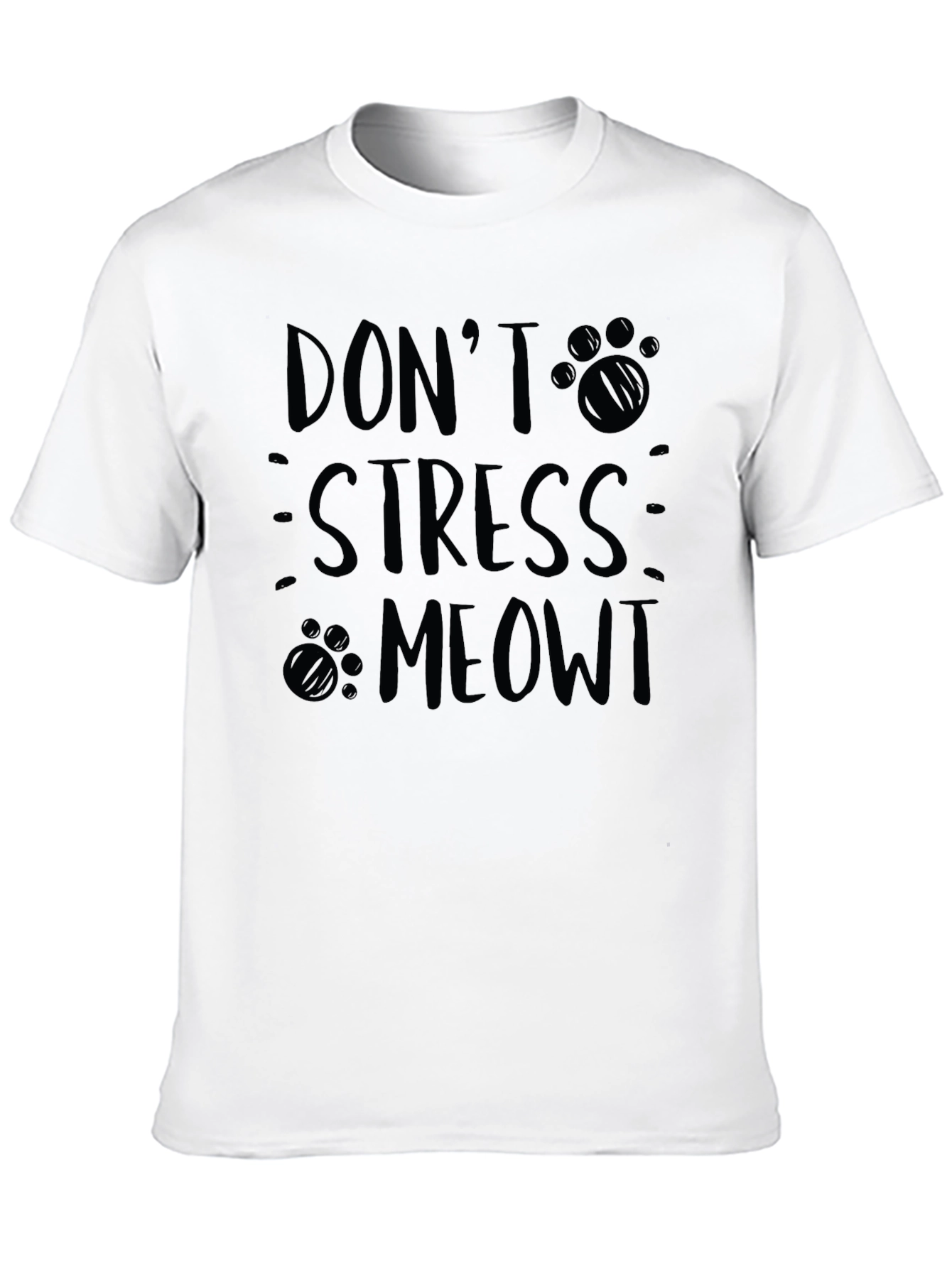 Dont Stress Meowt T-Shirt - Funny Cat Lover Tee