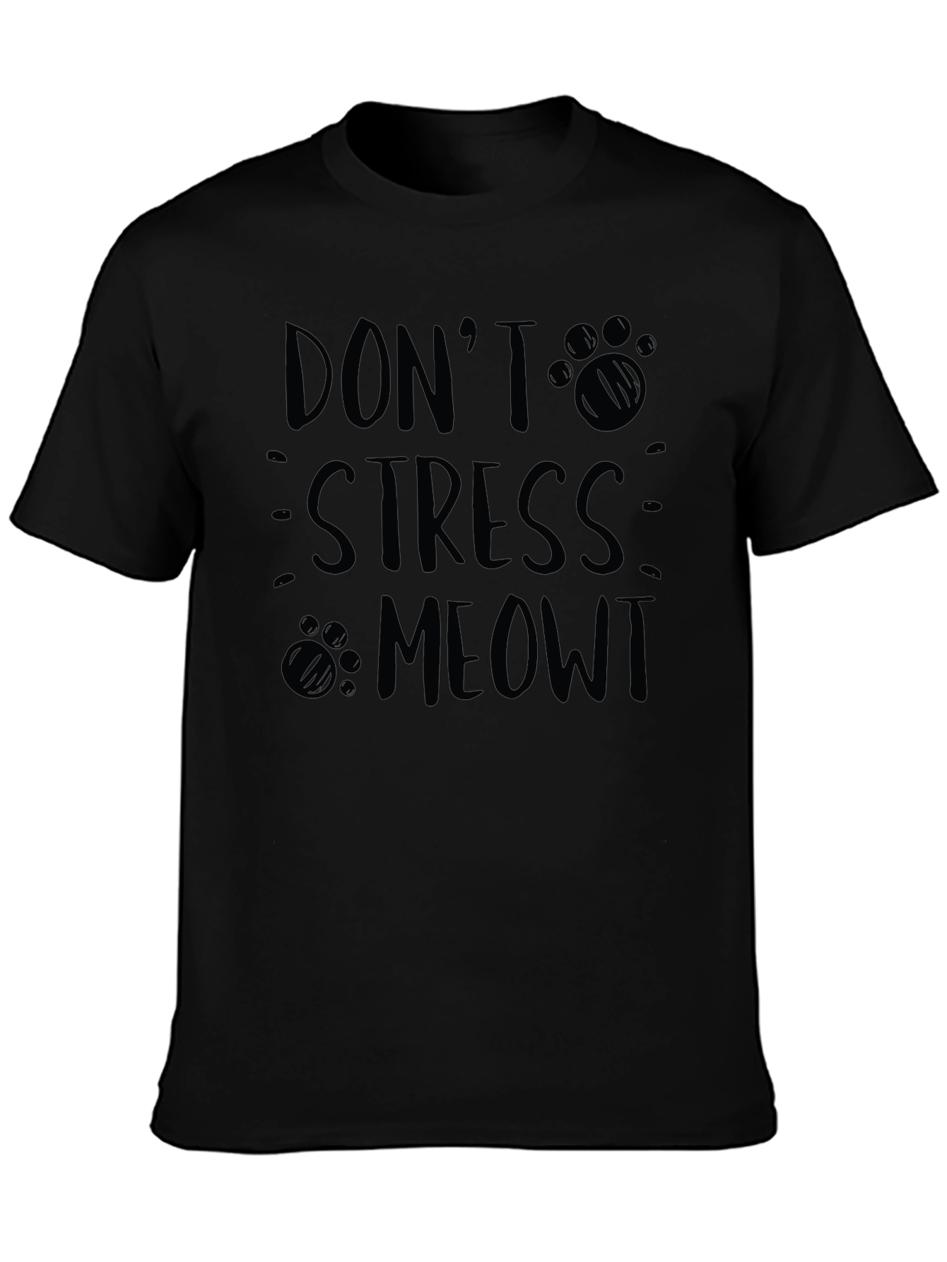 Dont Stress Meowt T-Shirt - Funny Cat Lover Tee