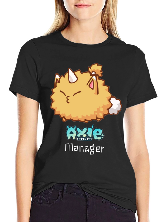 Axie Infinity Manager Black T-Shirt - Gaming Apparel