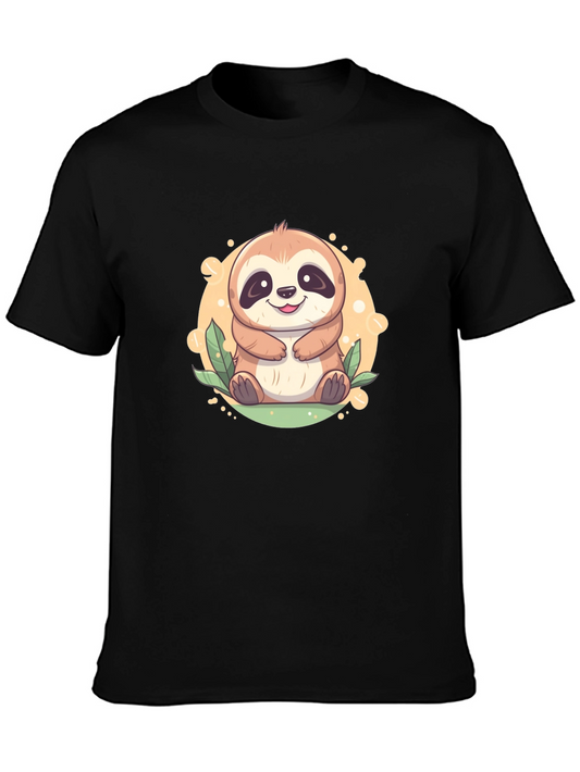 Cute Sloth Graphic Tee - Relaxed Fit