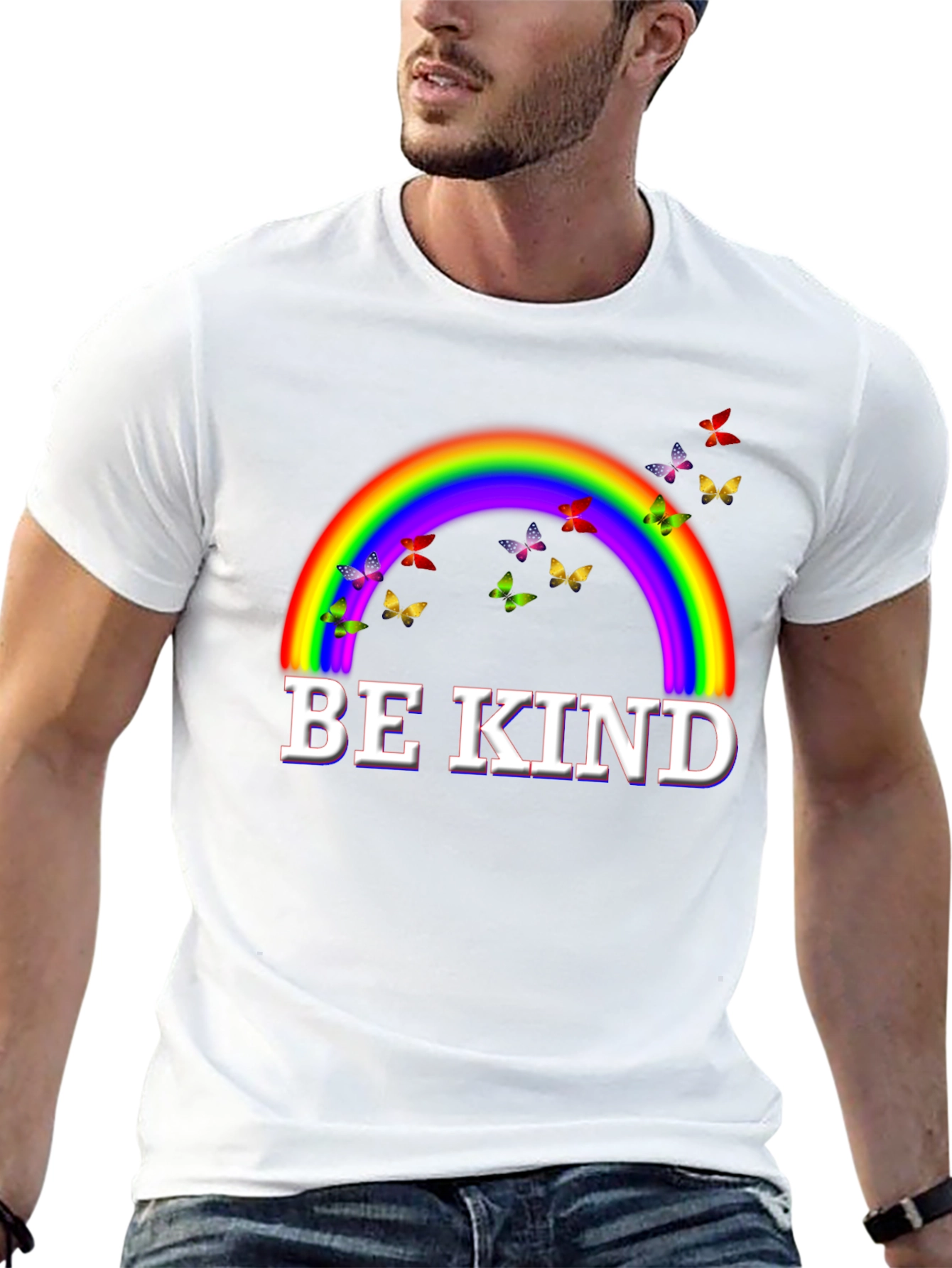 Be Kind Rainbow Butterfly T-Shirt