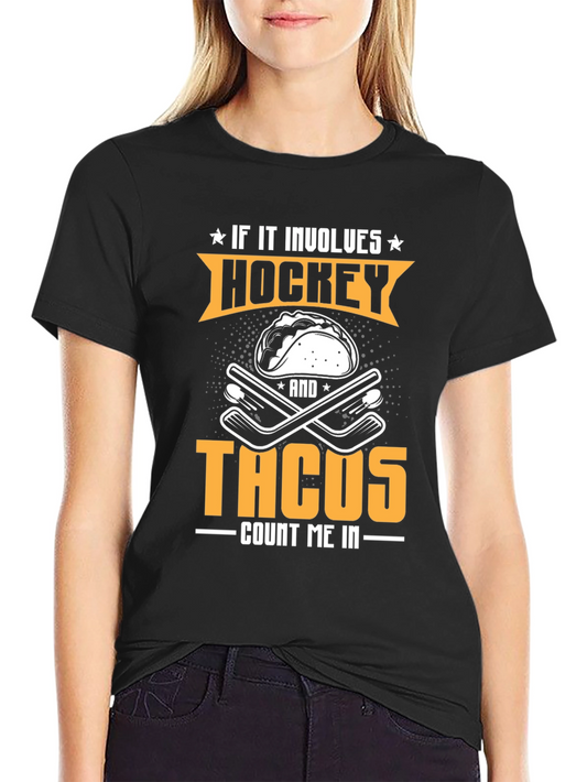 Hockey & Tacos Graphic Tee - Count Me In!