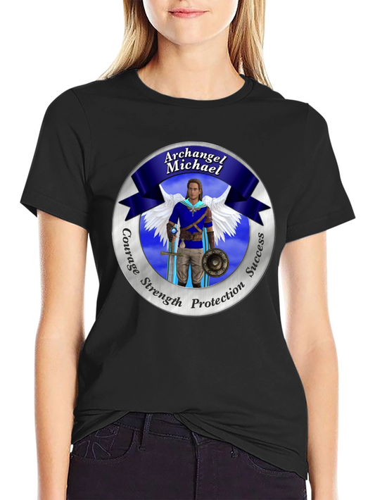 Archangel Michael T-Shirt: Courage Strength Protection