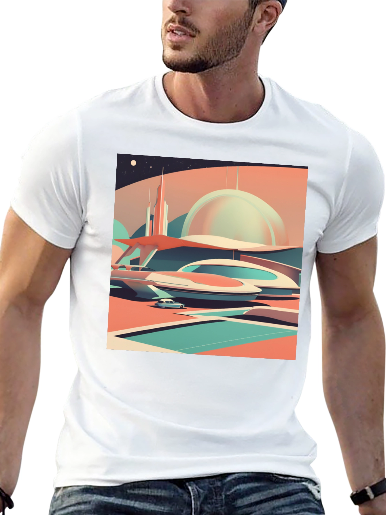 Retro Futuristic Graphic Tee