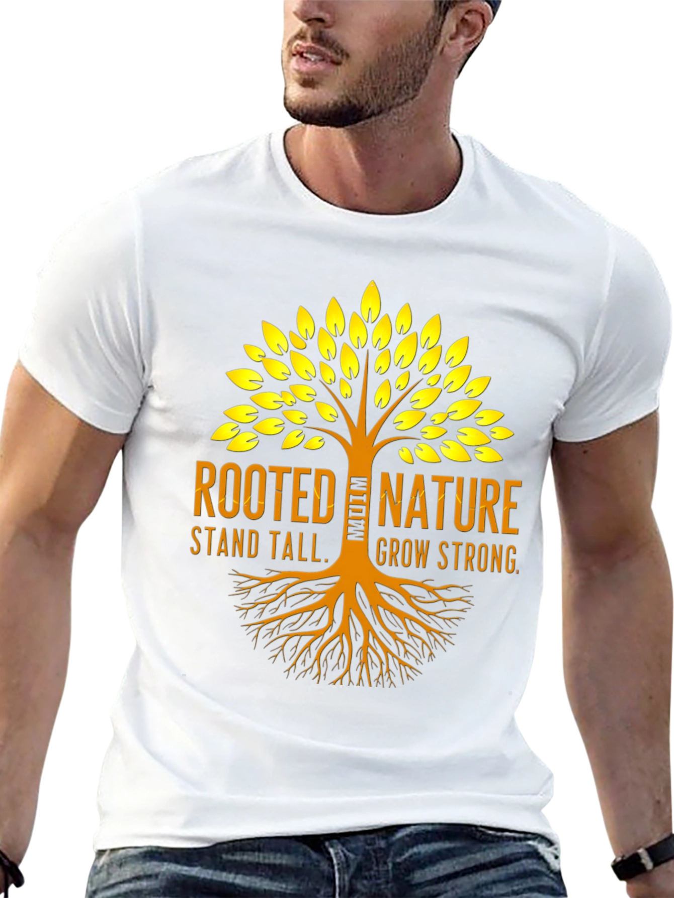 Rooted Nature Graphic Tee - Stand Tall Grow Strong