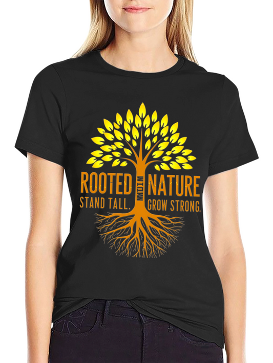Rooted Nature Graphic Tee - Stand Tall Grow Strong