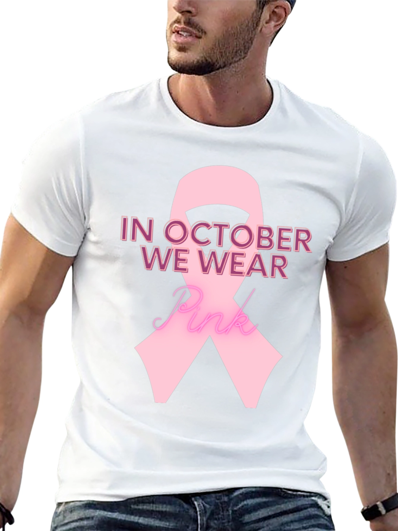 Pink Ribbon Breast Cancer Awareness T-Shirt