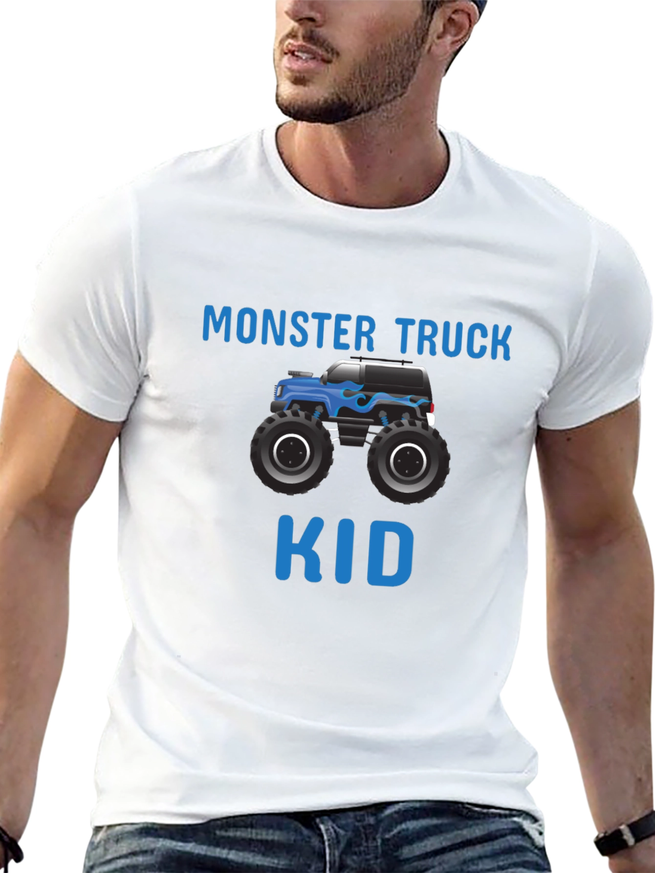 Monster Truck Kid Graphic T-Shirt