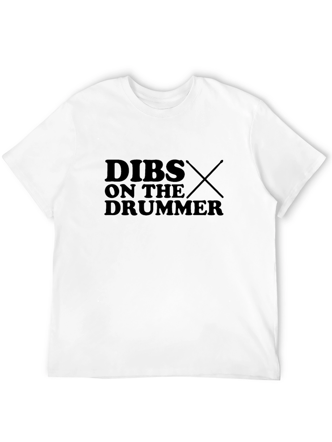 Dibs on the Drummer Black Graphic Tee