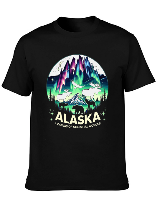 Alaska Celestial Wonder Graphic T-Shirt