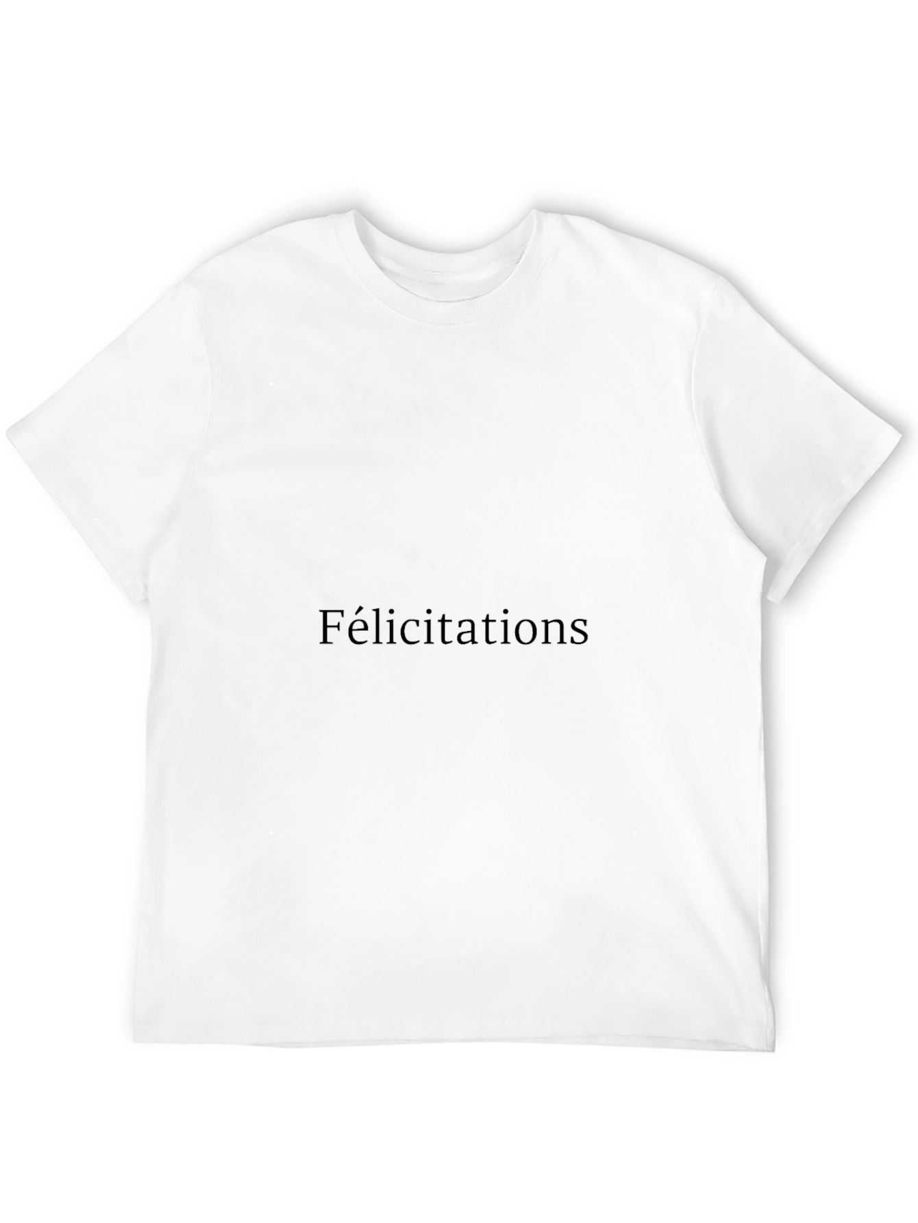 Classic Black T-Shirt - Congratulations Style