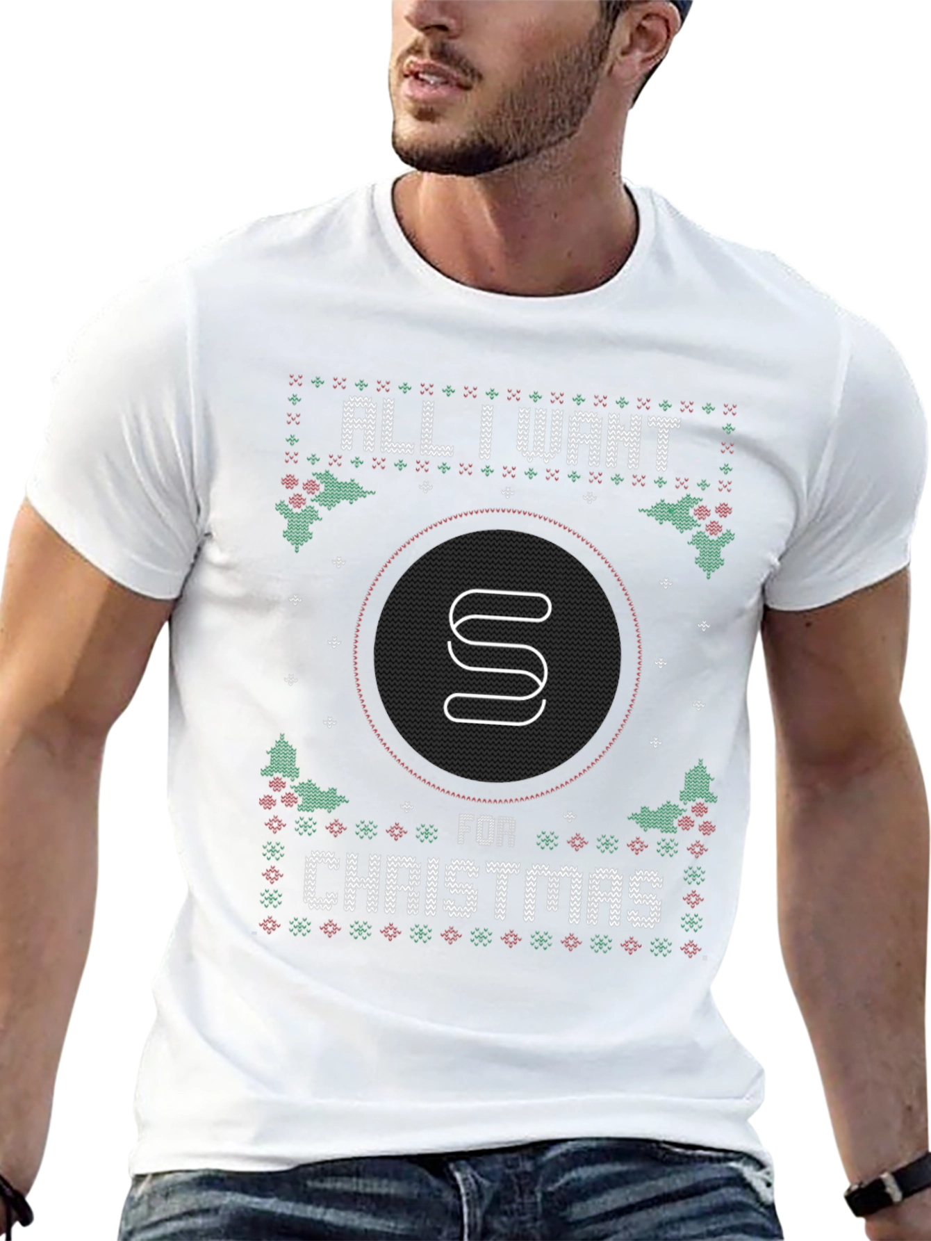 Holiday Crypto Sweat Economy Sweatcoin Ugly Christmas T-Shirt