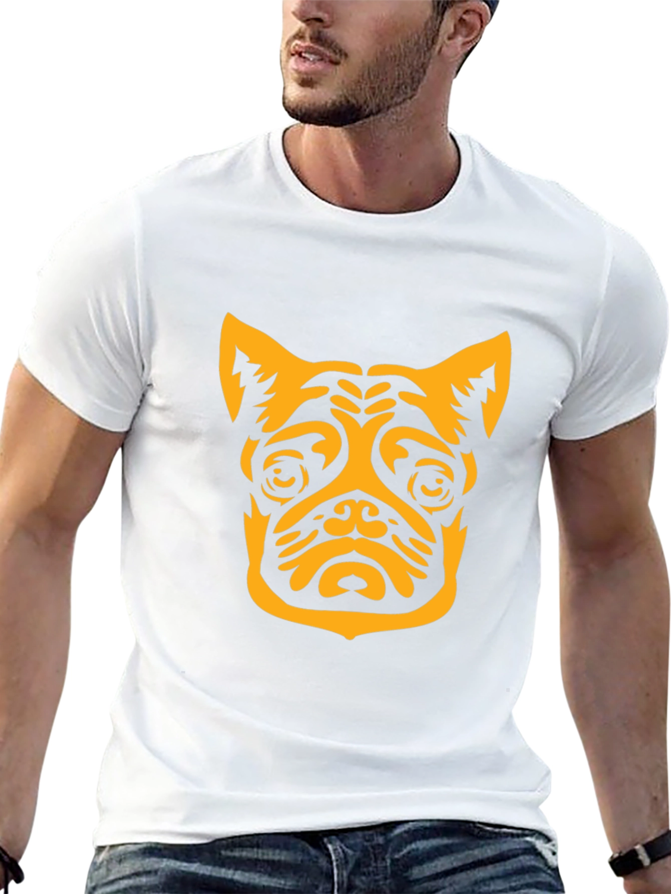 Dog Graphic Tee - Black Casual Shirt