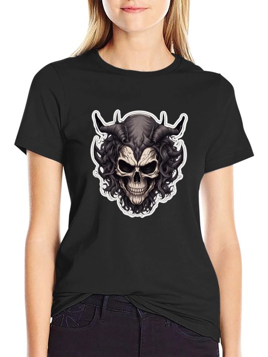 Skull Demon Graphic Tee - Mens Black T-Shirt