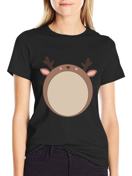 Reindeer Graphic Tee - Festive Holiday Style