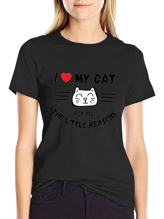 I Love My Cat T-Shirt - Cute Cat Lover Tee