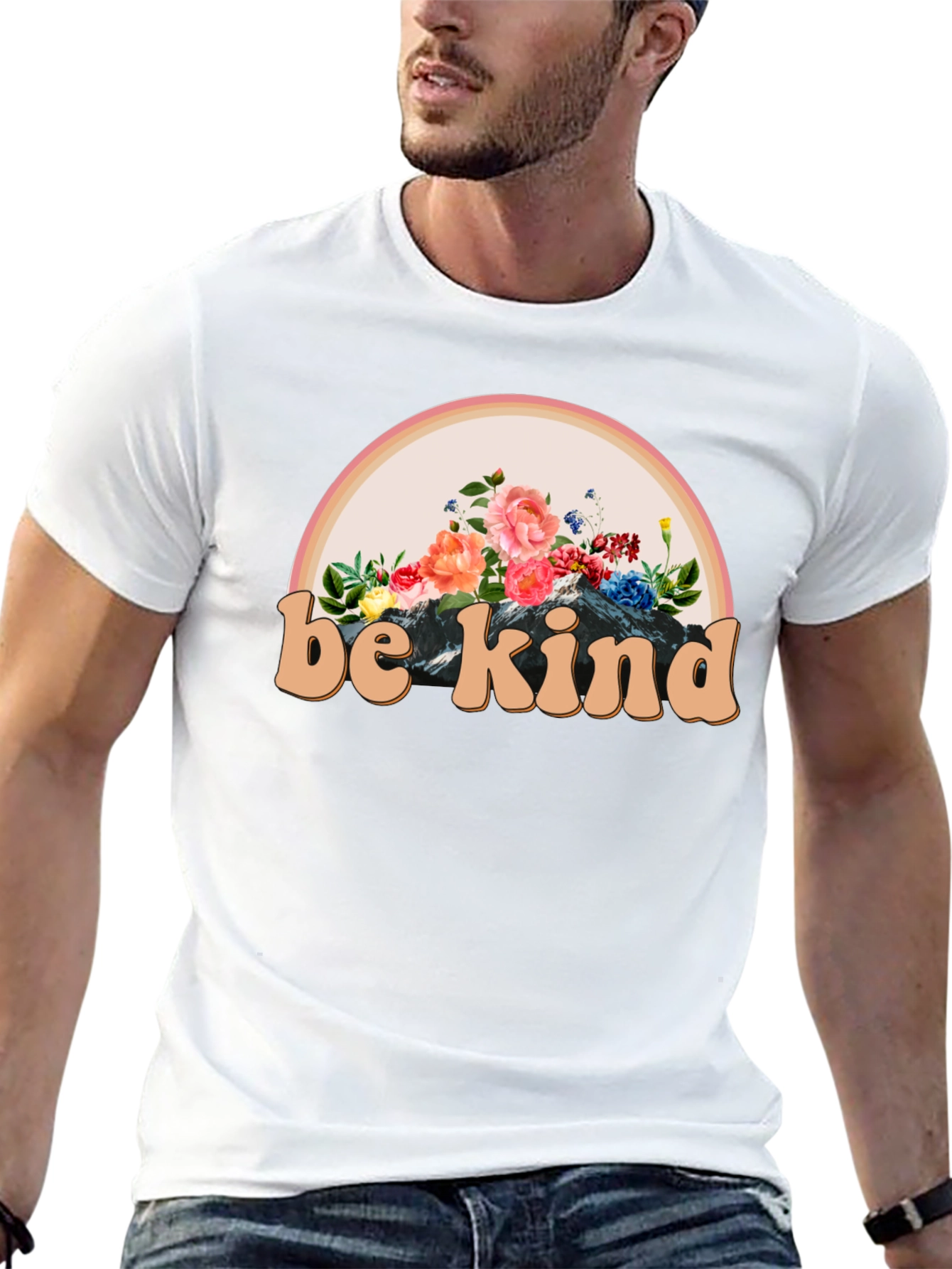 Be Kind Floral Graphic Tee