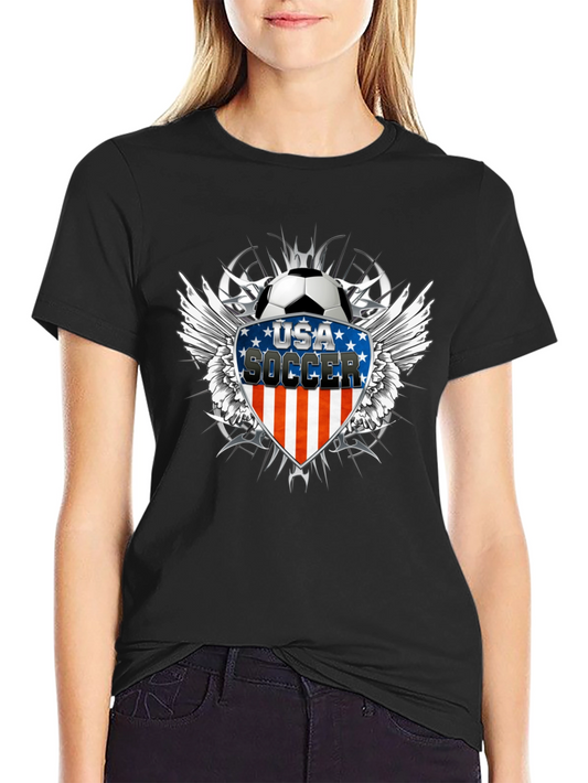 USA Soccer Graphic Black T-Shirt