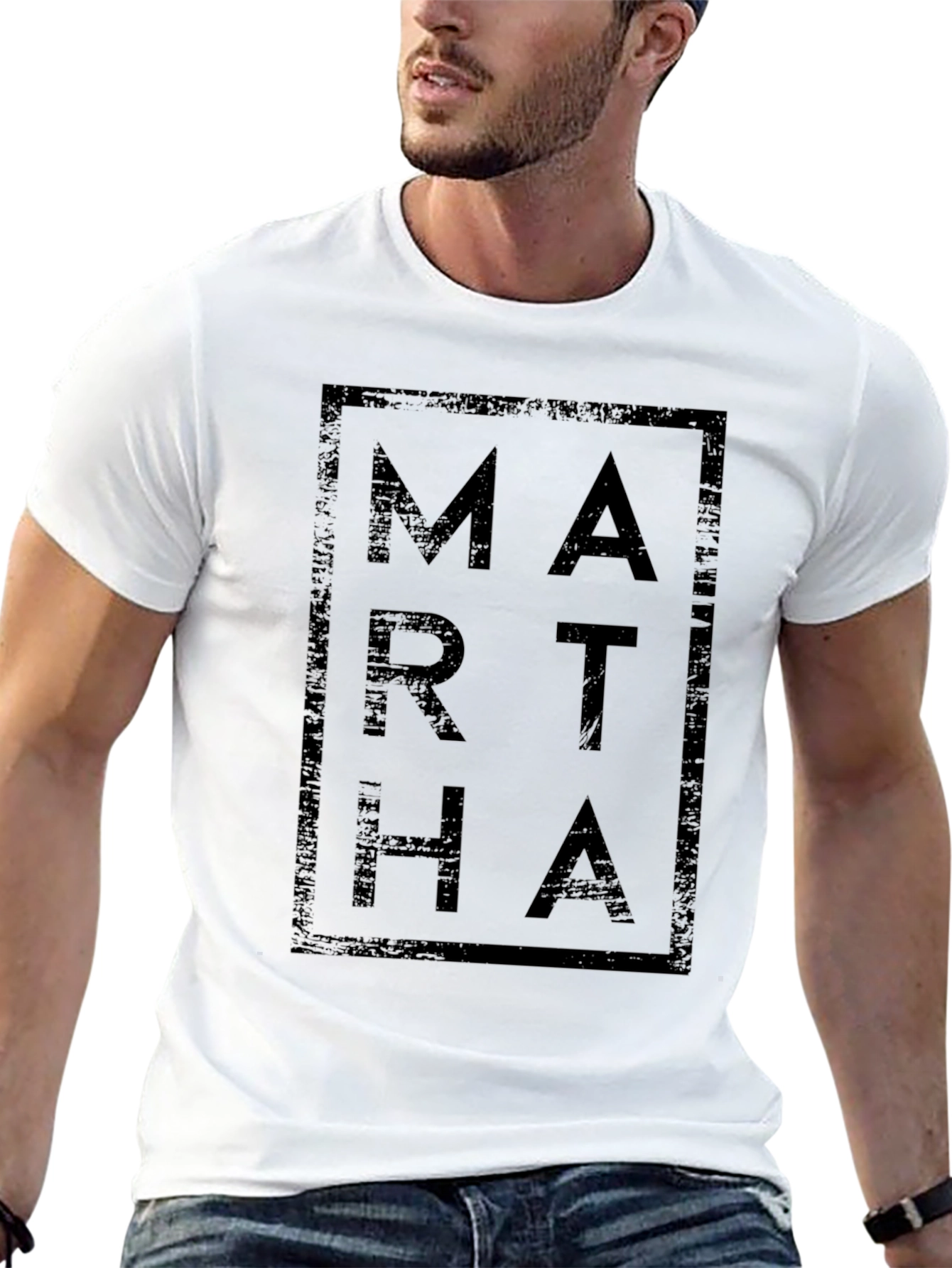Martha Graphic Print T-Shirt - Mens Black Tee