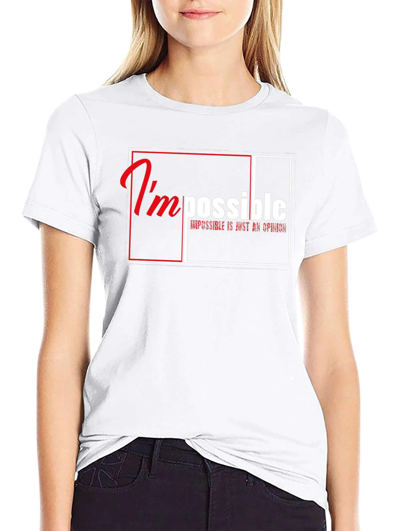 Impossible is Just an Opinion Graphic T-Shirt