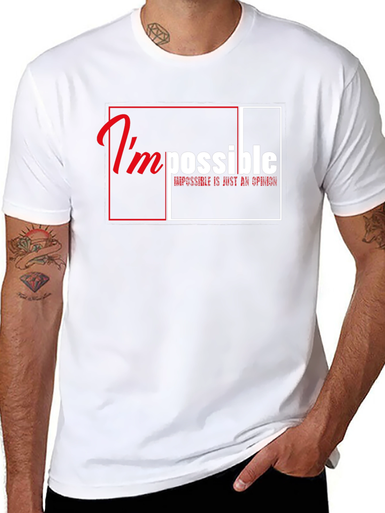 Impossible is Just an Opinion Graphic T-Shirt