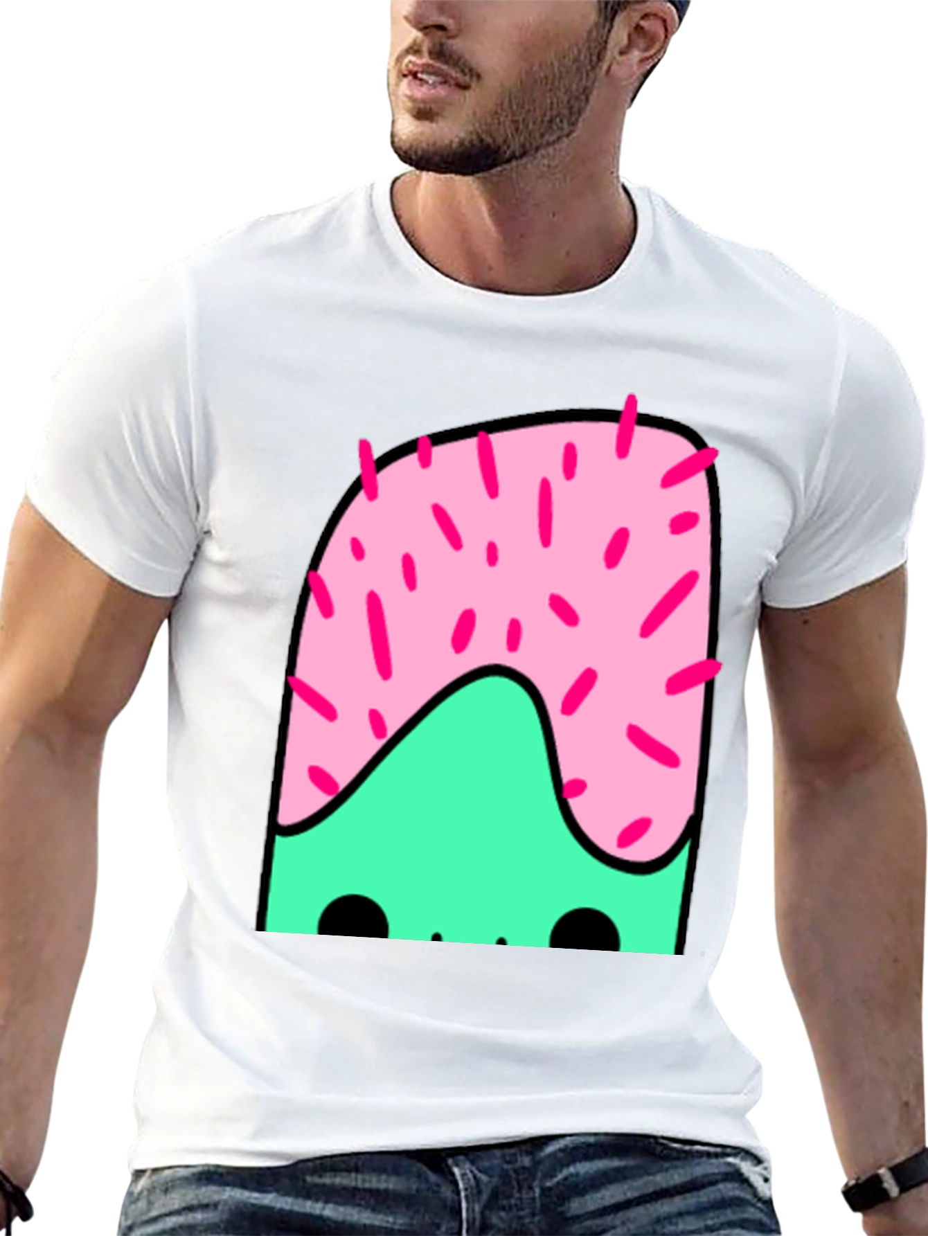 Fun Cartoon Graphic Print T-Shirt