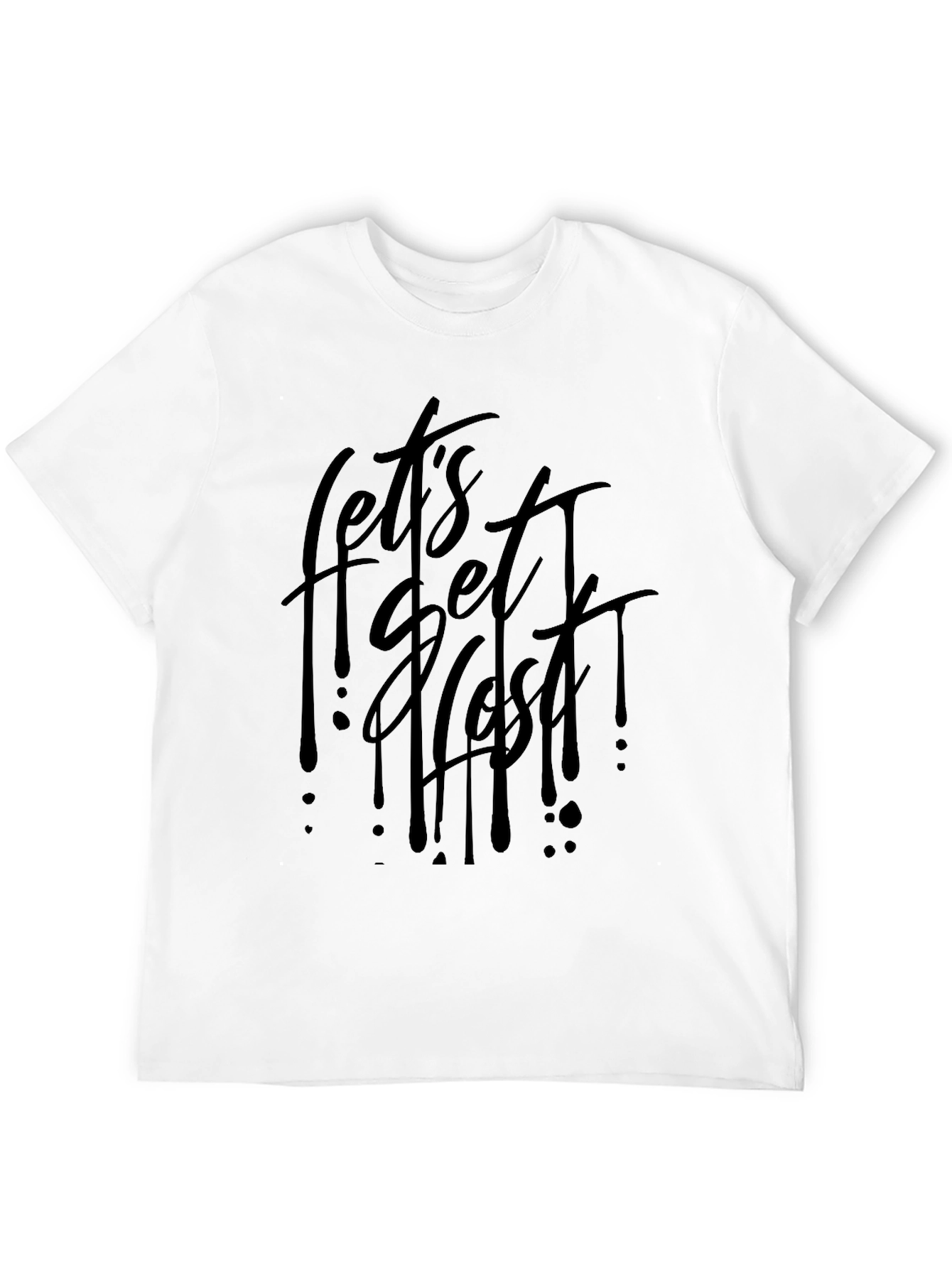 Lets Get Flushed Black Graphic Tee