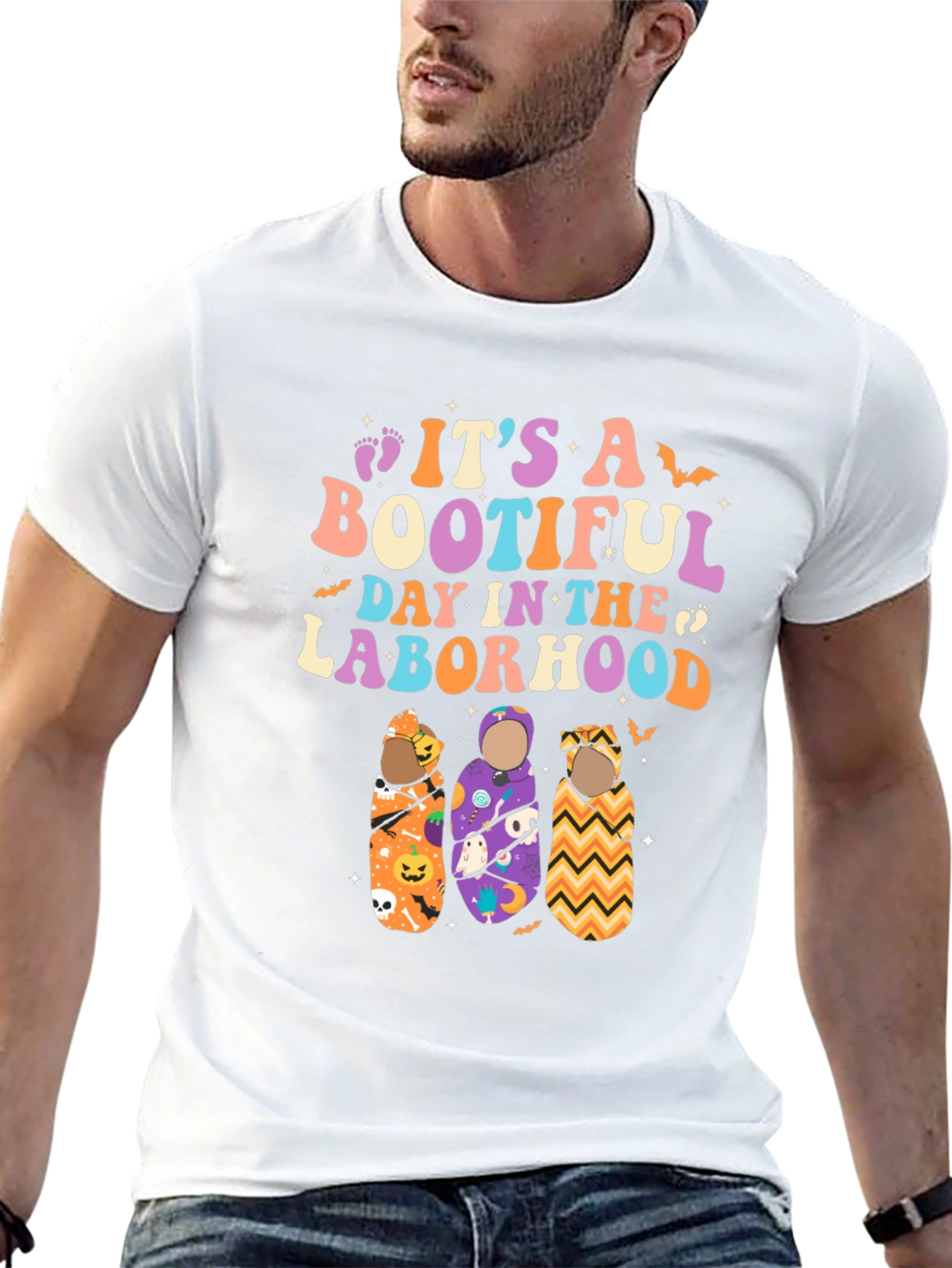 Bootiful Laborhood Halloween Baby T-Shirt