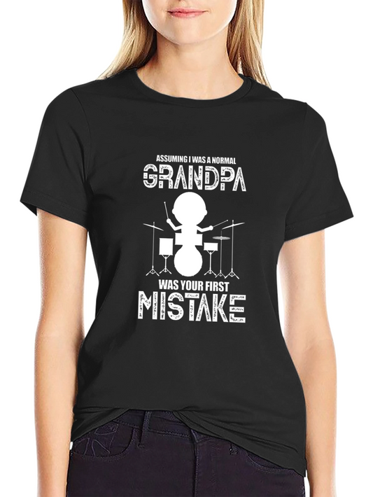 Grandpa Drummer Graphic Tee