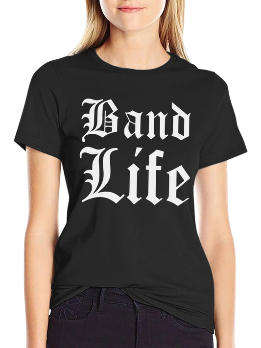 Band Life Black Graphic T-Shirt