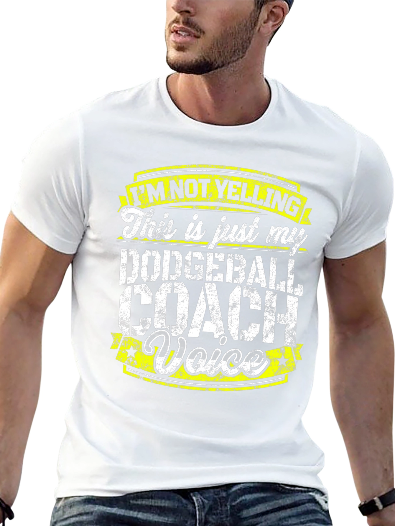 Dodgeball Coach Voice T-Shirt - Funny Sports Tee