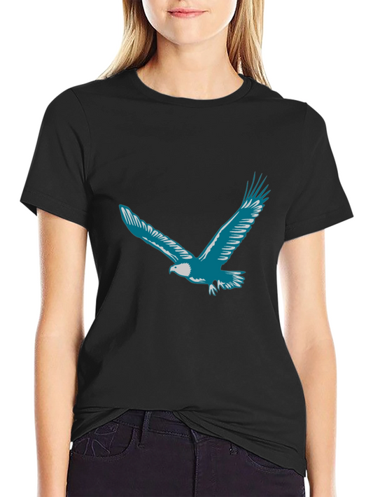 Eagle Graphic Print T-Shirt - Black