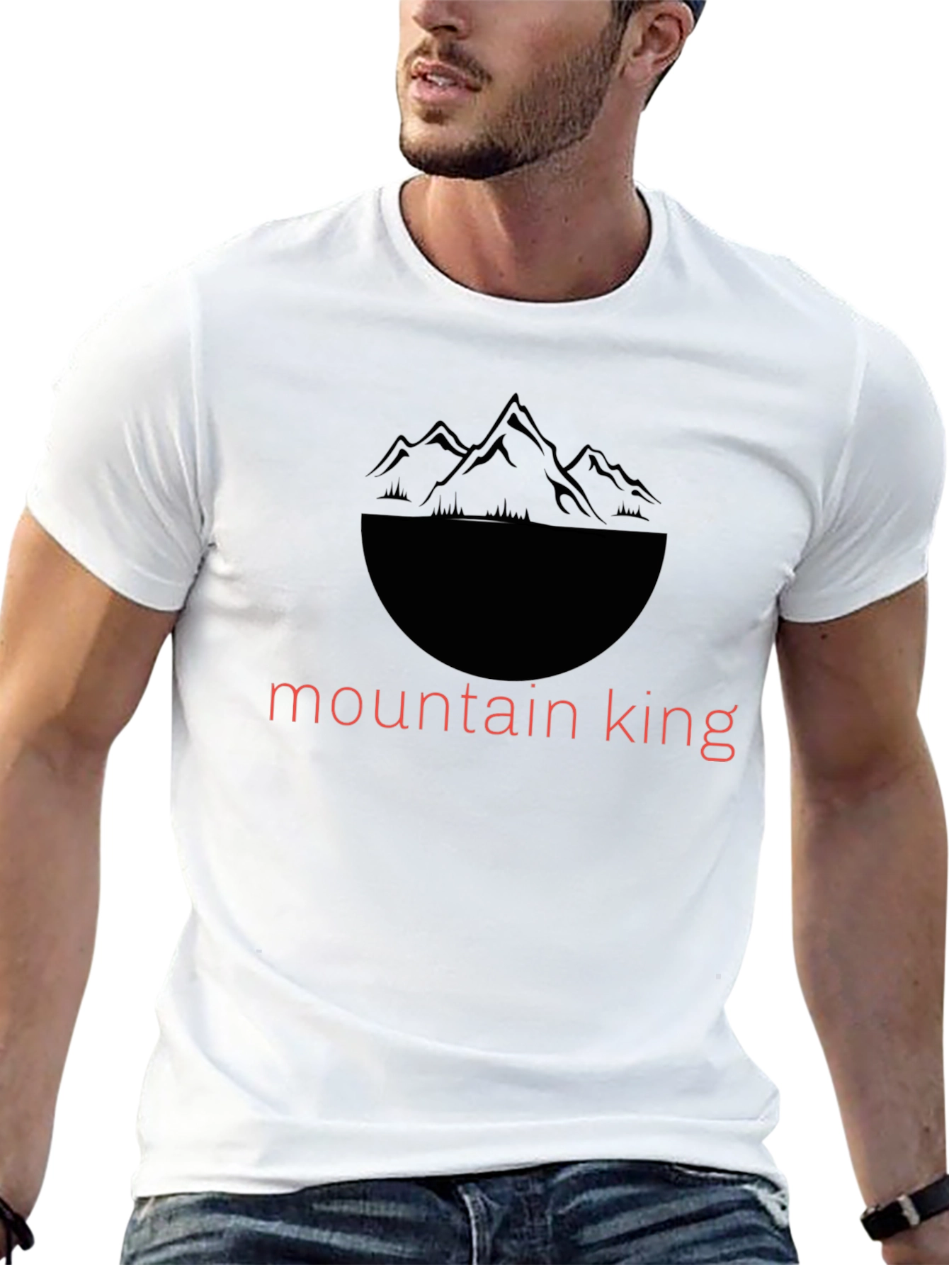 Mountain King Graphic Tee - Black Casual Shirt