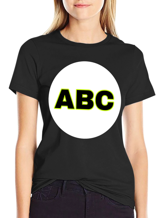ABC Graphic Print Crew Neck T-Shirt