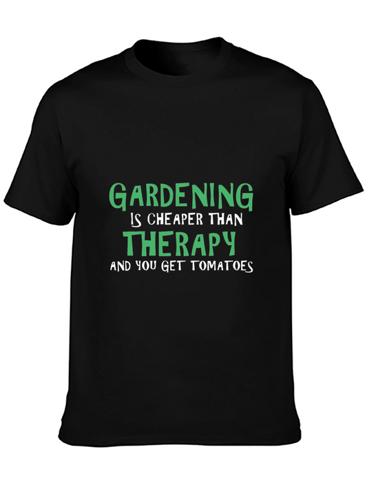 Gardening Therapy T-Shirt - Humor Tee
