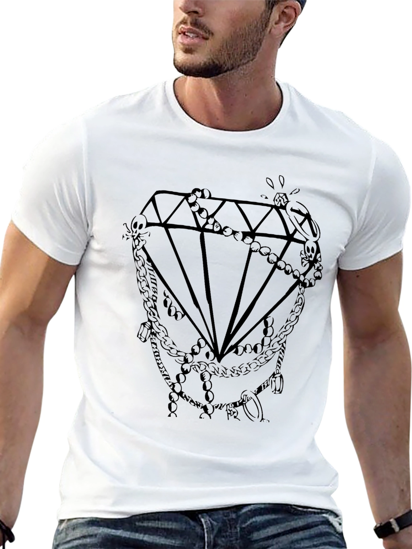 Diamond Graphic Tee - Modern Style