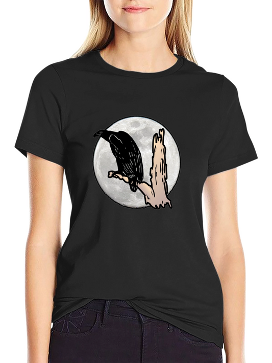 Raven Moon Black T-Shirt