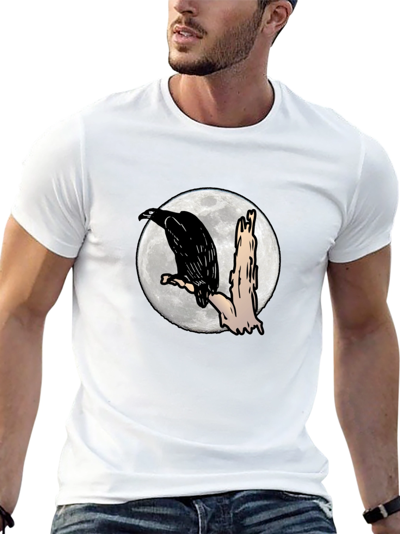 Raven Moon Black T-Shirt