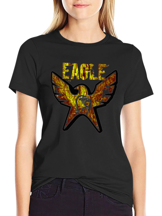 Fiery Eagle Graphic T-Shirt - Bold & Unique Design