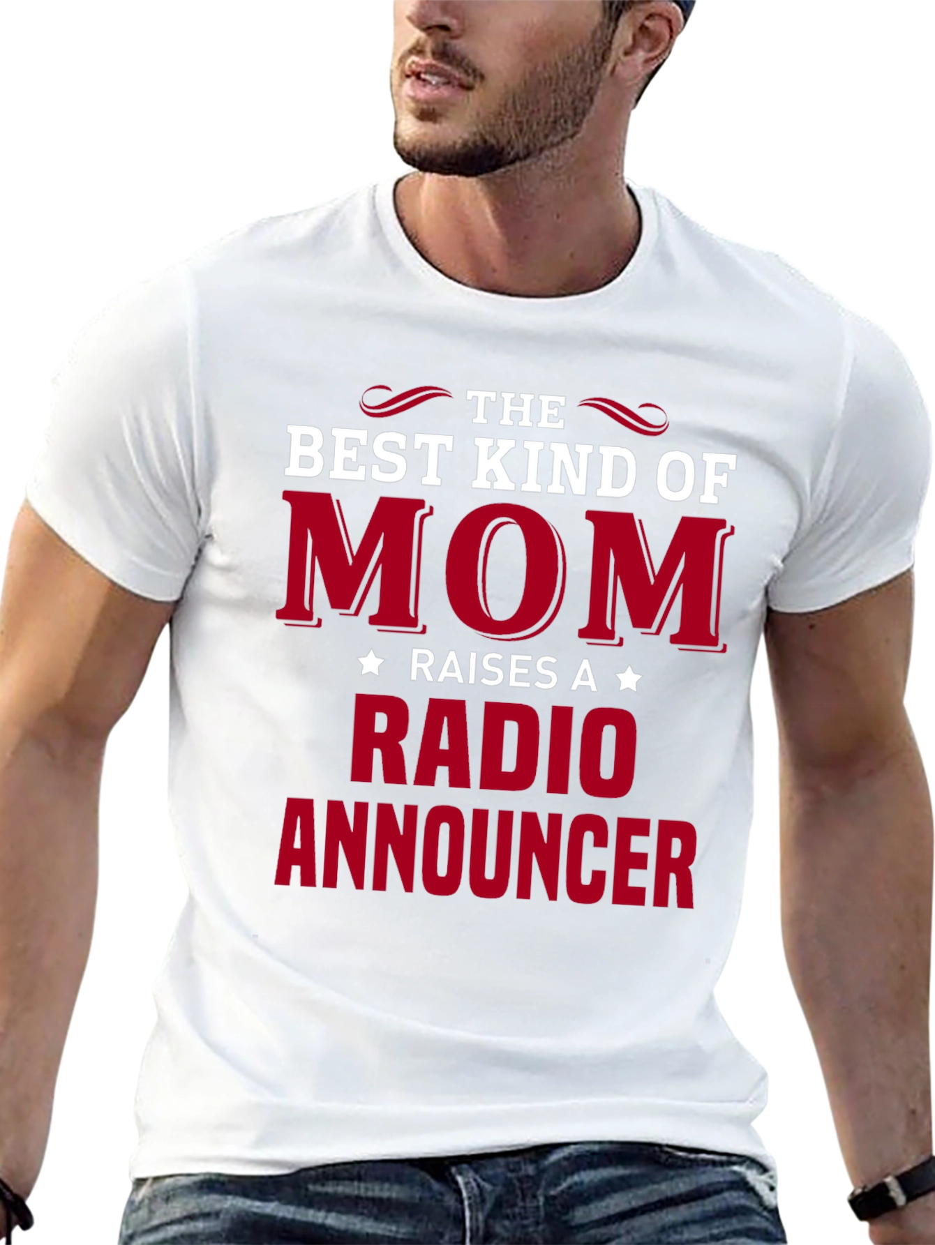 Best Kind of Mom Radio Announcer Graphic T-Shirt