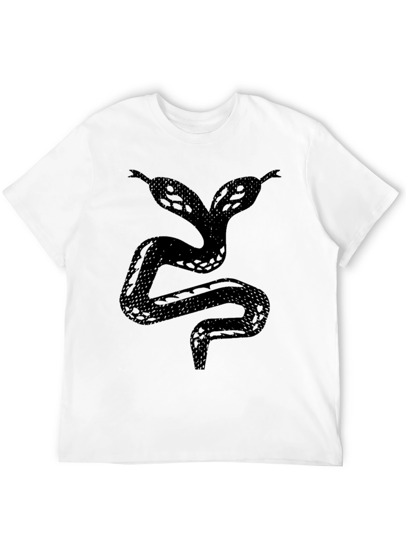 Two-Headed Snake Graphic Tee - Black