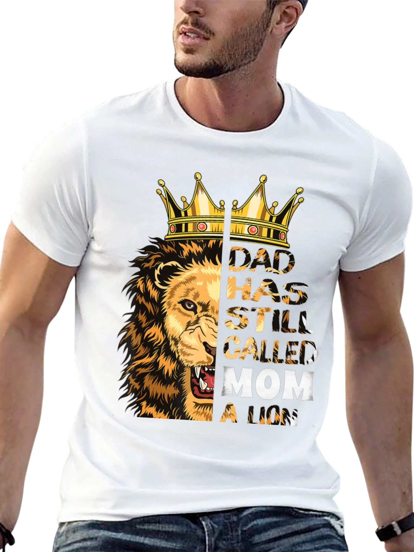 Dad Lion King Graphic T-Shirt - Fathers Day